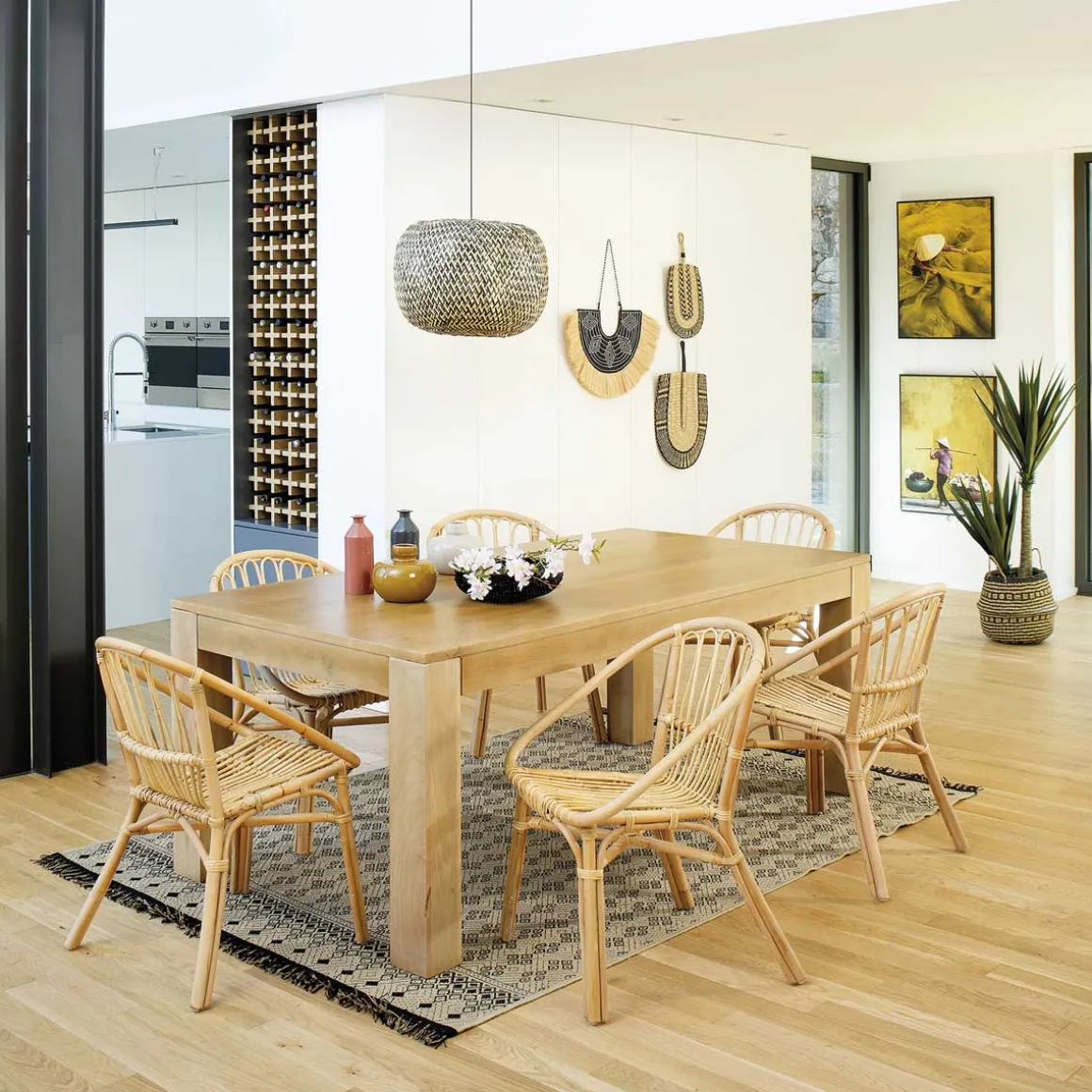 Silla Natural Dream De Ratán 56x56x80Cm