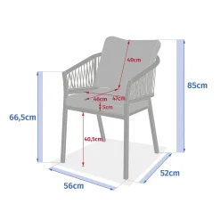 Silla ORIENGO beige argile