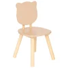 Silla oso DOUCEUR beige de madera de pino 49x26cm