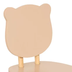 Silla oso DOUCEUR beige de madera de pino 49x26cm