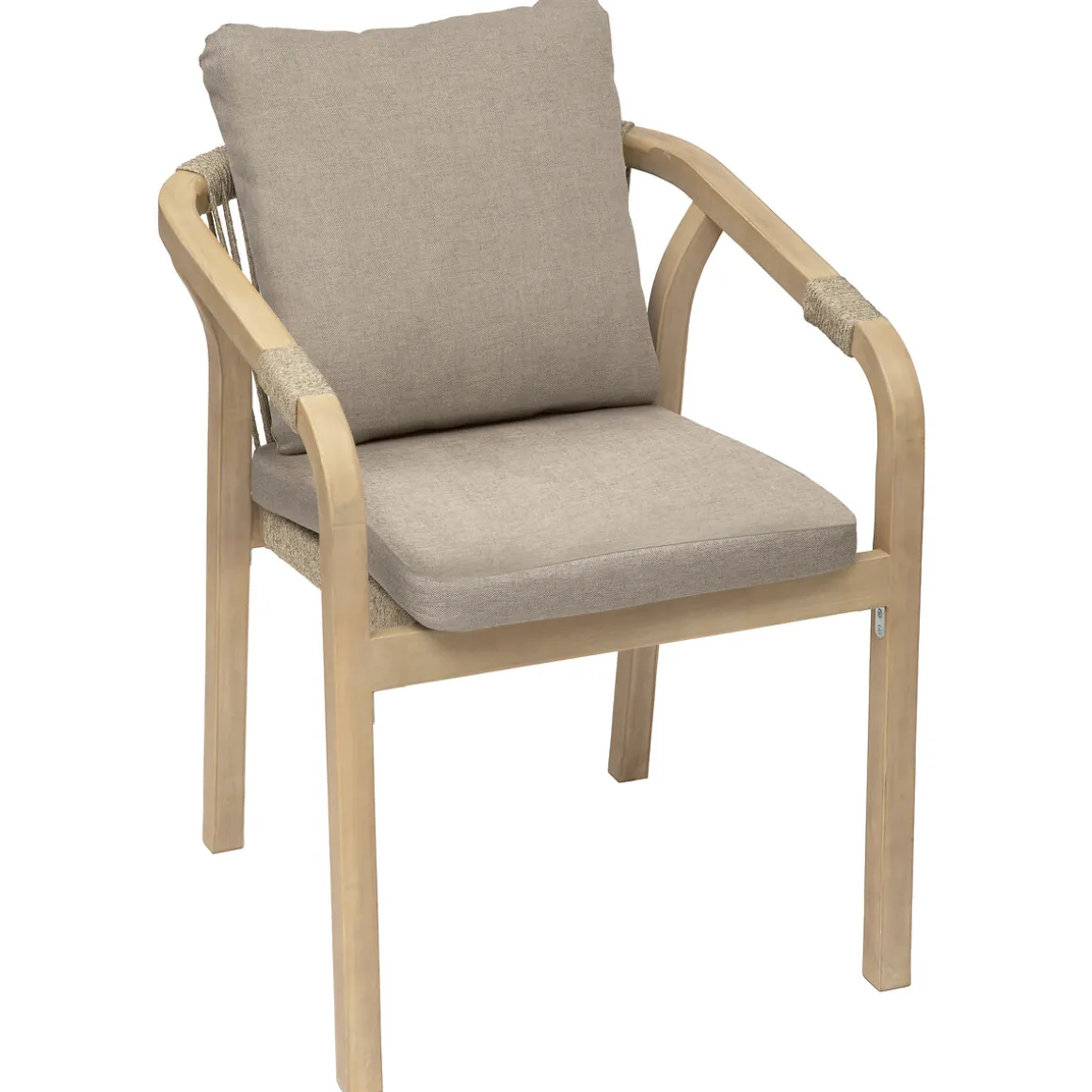 Silla PAPOUASIE gris pardo de madera acacia