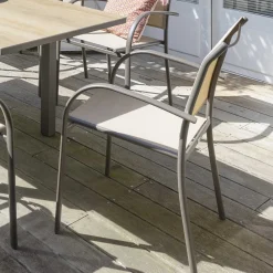 Silla PIAZZA lino y tonka