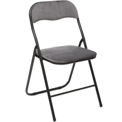 Silla Plegable C/Asiento De Terciopelo