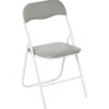 Silla plegable con asiento gris