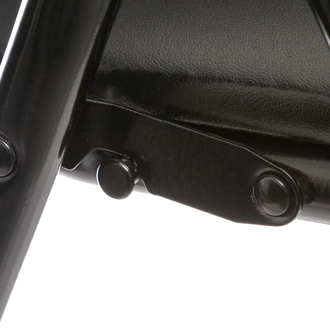 Silla plegable con asiento negro