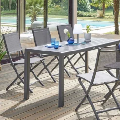 Silla plegable ESSENTIA gris antracita