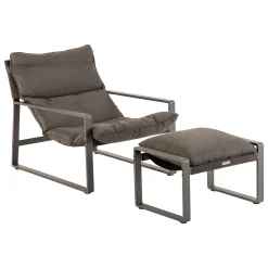 Silla relax LAMBINIO gris grafito