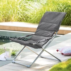 Silla relax MILOS gris ardosia