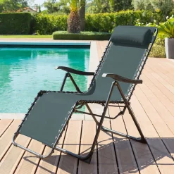 Silla relax SILOS azul canard