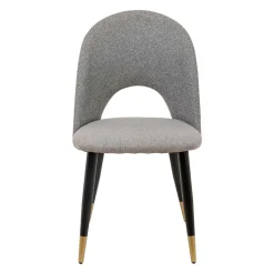 Silla RICK gris con patas metálicas