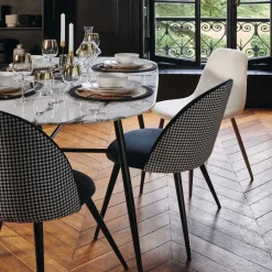 Silla Roka De Pelo Blanco 44x51x85Cm