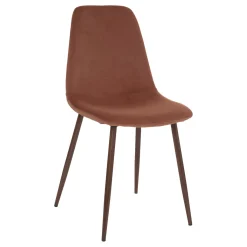 Silla Roka Terciopelo Terracota