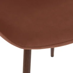 Silla Roka Terciopelo Terracota