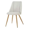 Silla SAKURA de tejido beige