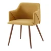 Sillón ALDRIDGE de tejido amarillo