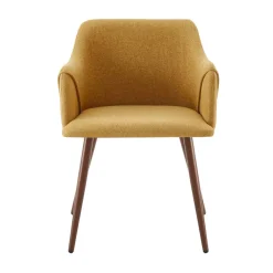 Sillón ALDRIDGE de tejido amarillo