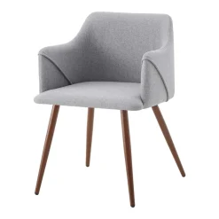 Sillón ALDRIDGE de tejido gris