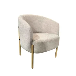 Sillón CHANIA de tejido beige
