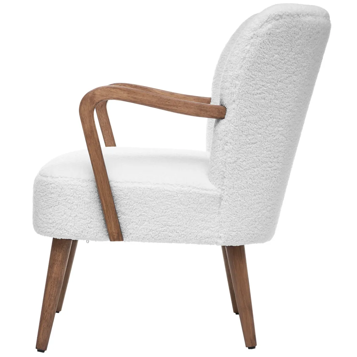 Sillón CHIARA de tela blanco