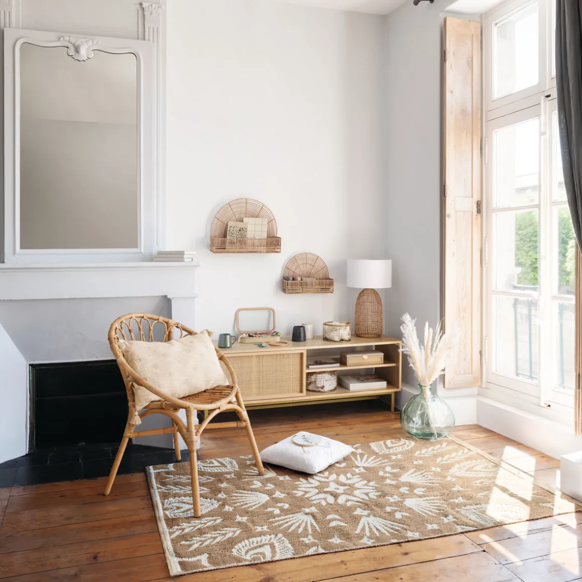 Sillón De Ratán Folk 84.5x68x61Cm