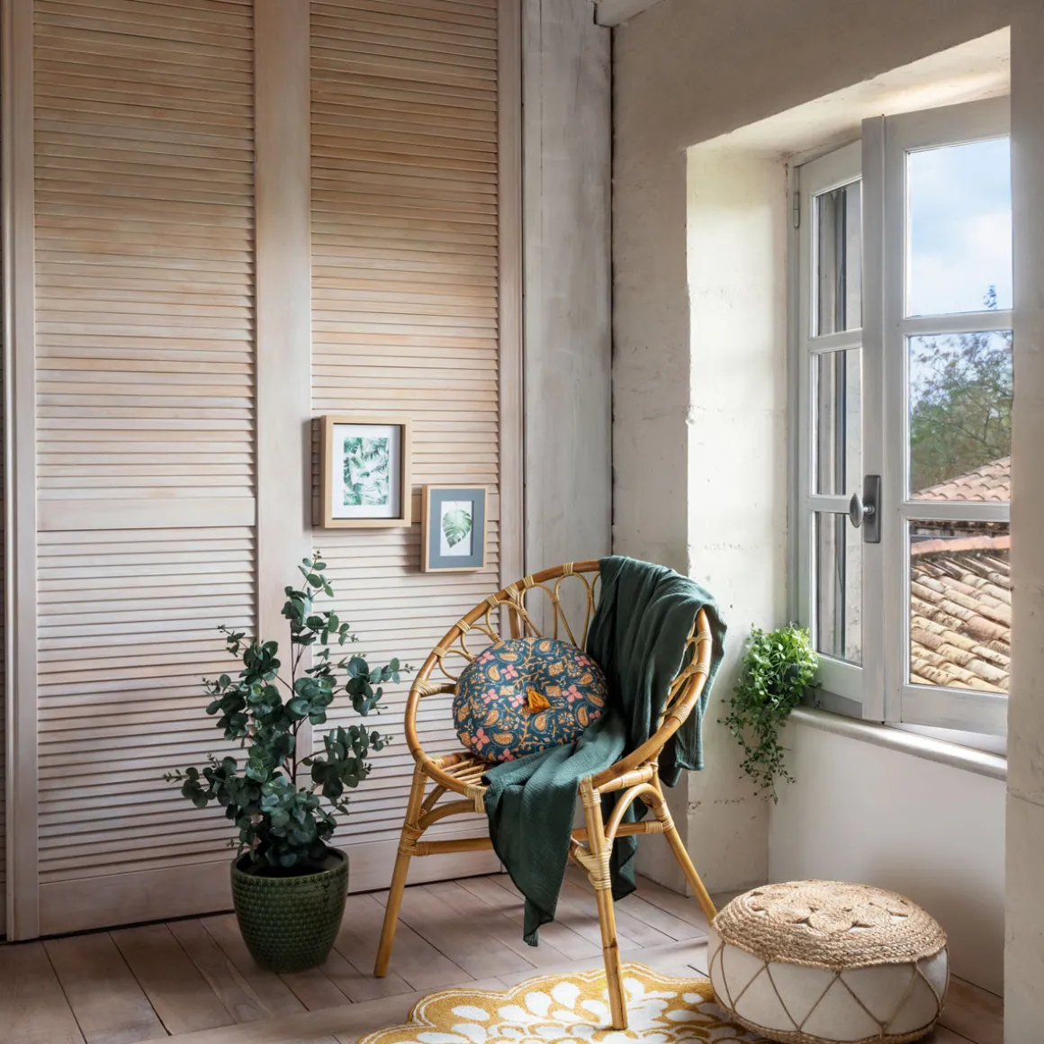 Sillón De Ratán Folk 84.5x68x61Cm