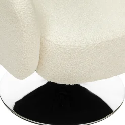 Sillón EDITH bouclé blanco