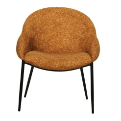 Sillón PRIENE de tejido amarillo