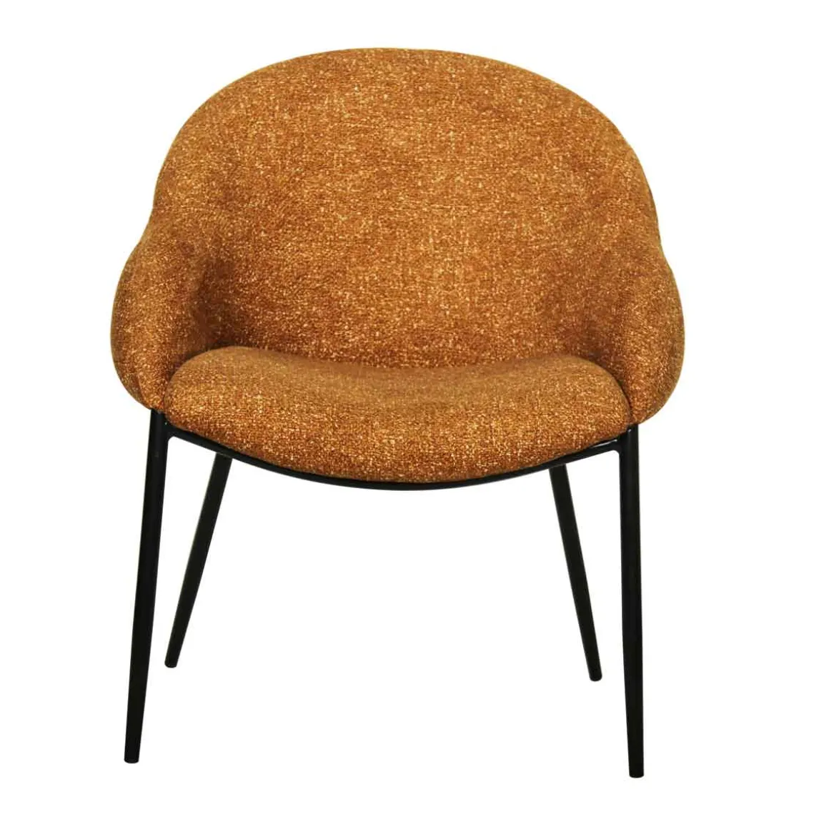 Sillón PRIENE de tejido amarillo