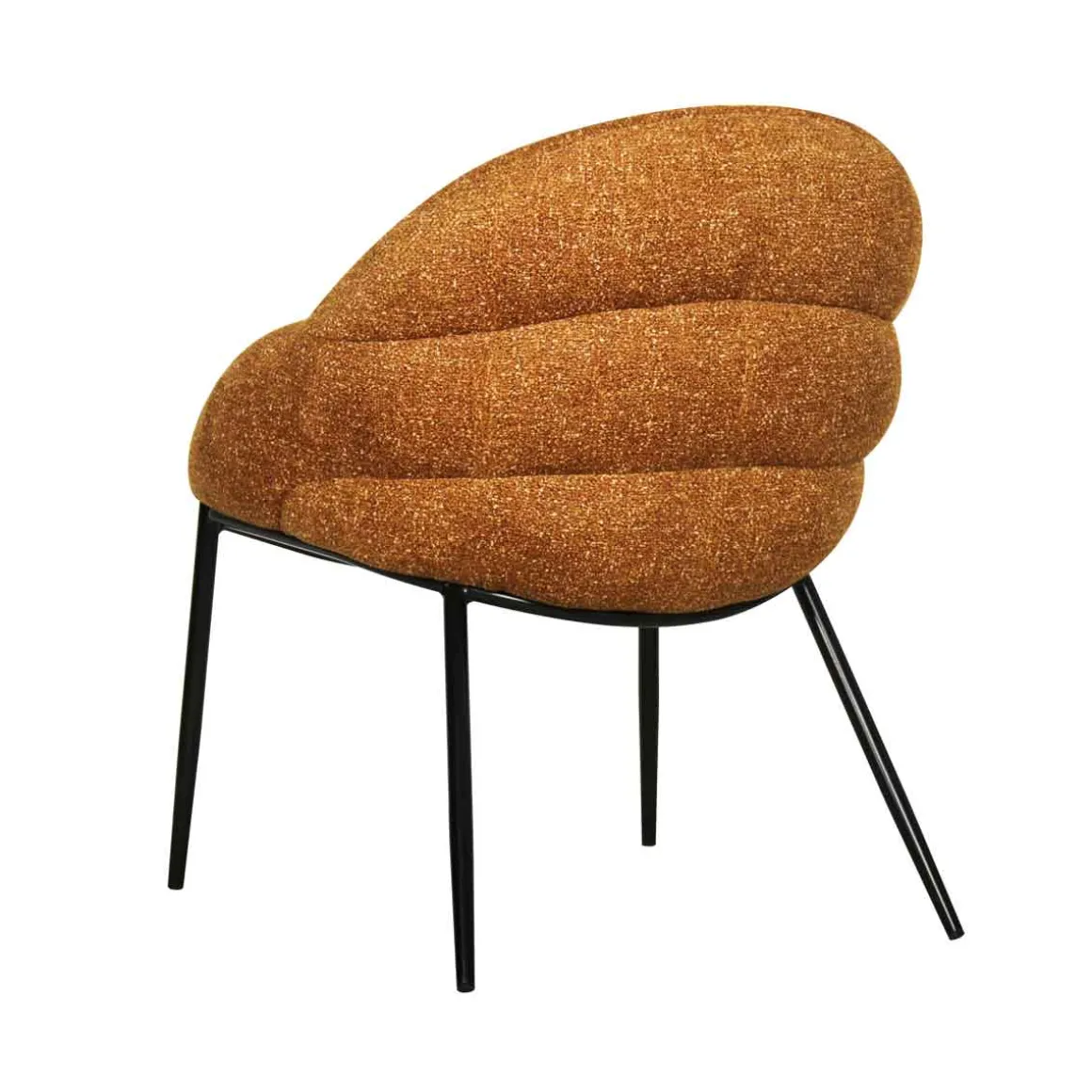 Sillón PRIENE de tejido amarillo