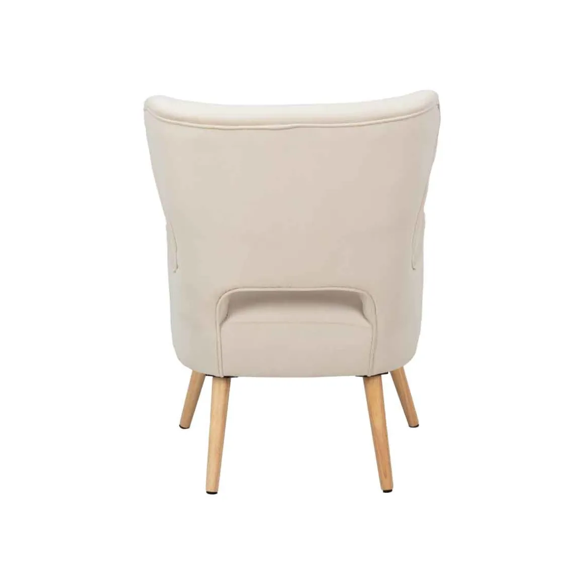 Sillón THOR beige de terciopelo