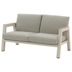 Sofá AXIOME de aluminio natural y gris