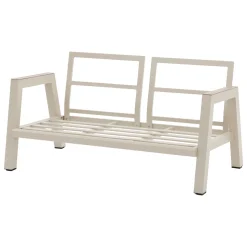 Sofá AXIOME de aluminio natural y gris