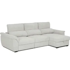 Sofá cama BREMAN gris c/arcón y chaise longue