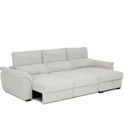 Sofá cama BREMAN gris c/arcón y chaise longue