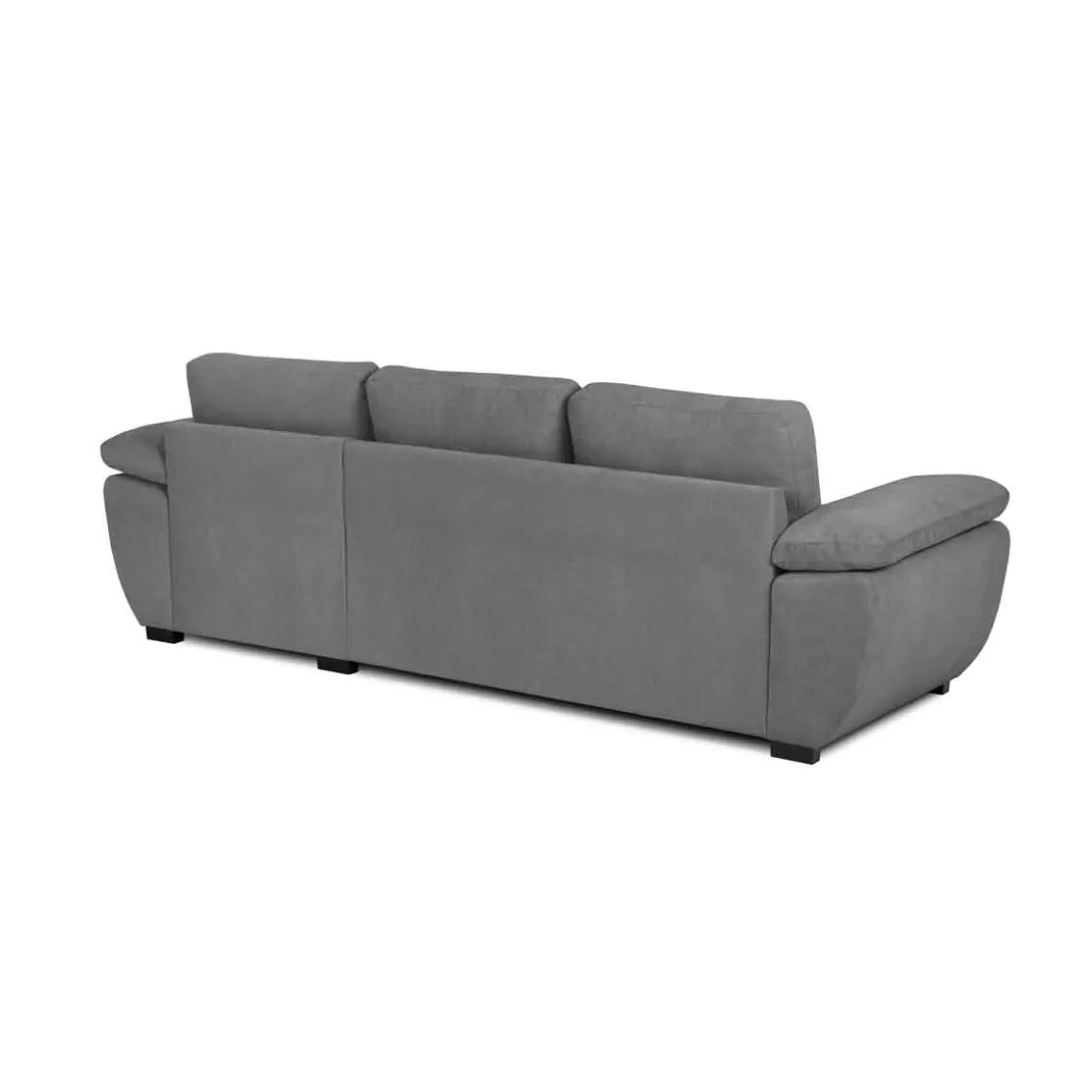 Sofá cama DRESDEN con arcón y chaise longue gris