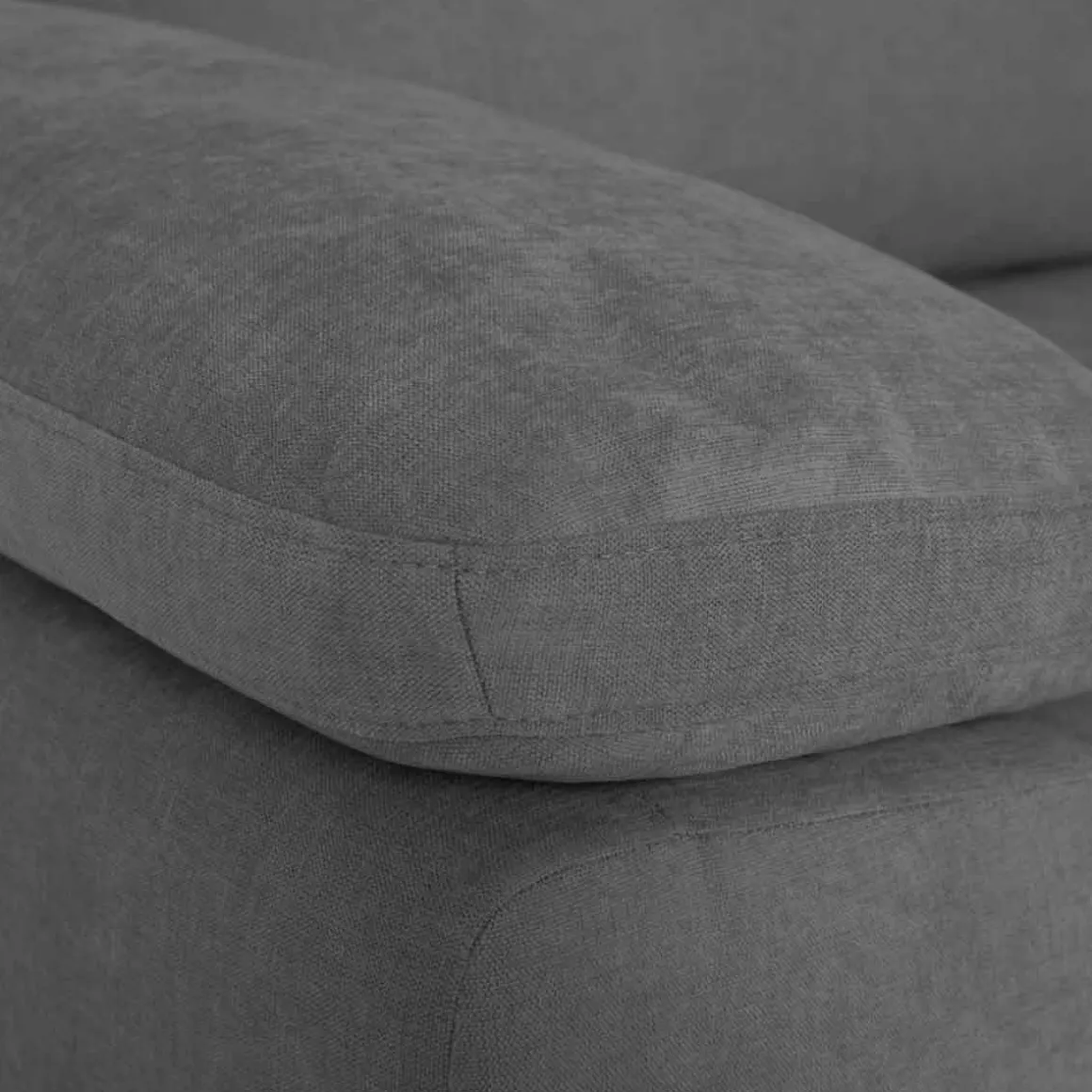 Sofá cama DRESDEN con arcón y chaise longue gris