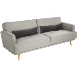 Sofá cama JACK gris claro de tejido