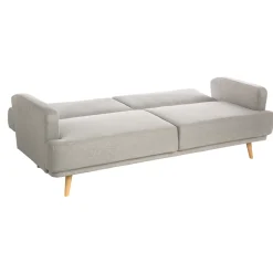 Sofá cama JACK gris claro de tejido