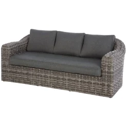 Sofá MOORÉA TERRE d'ombre de ratán sintético