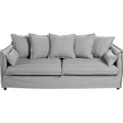 Sofá ODILON gris claro 3 plazas