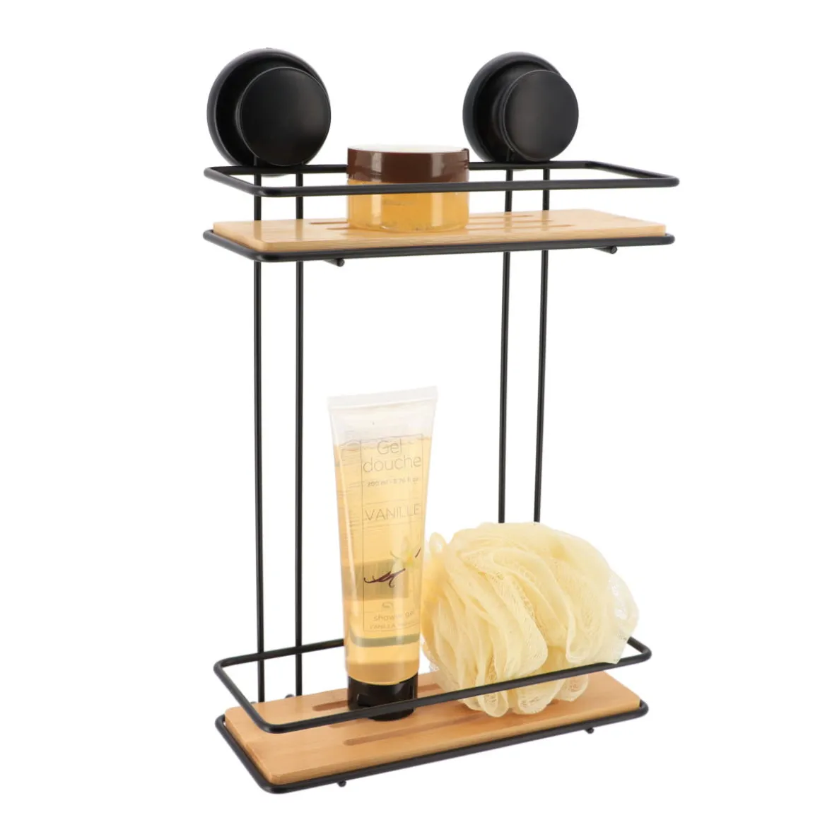 Soporte De Ducha C/2 Niveles Y Ventosas