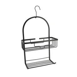 Soporte De Ducha Negro Con Gancho