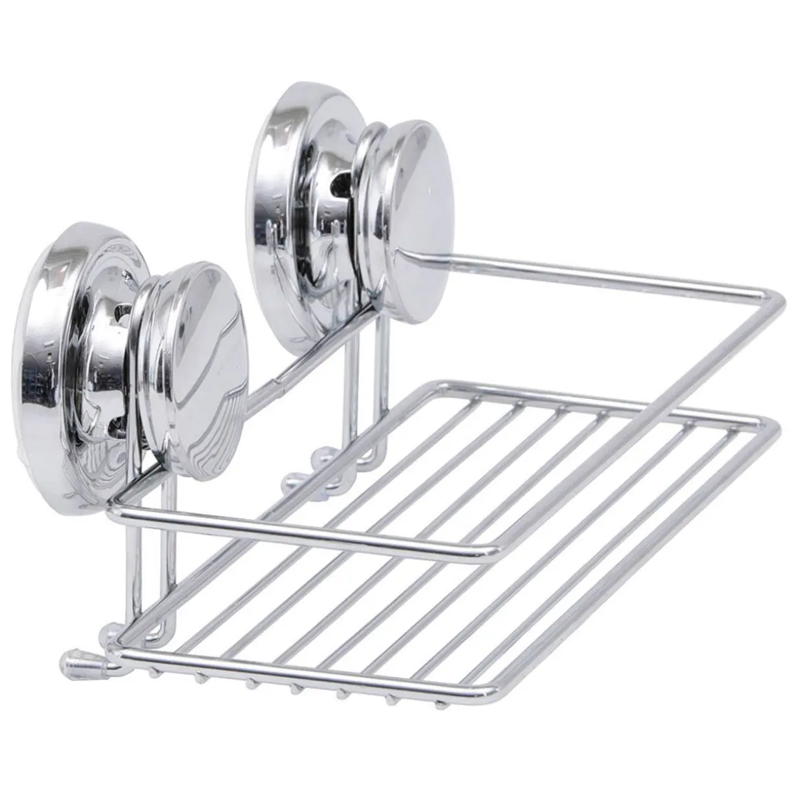 Soporte/Estante C/Ventosas Cromado