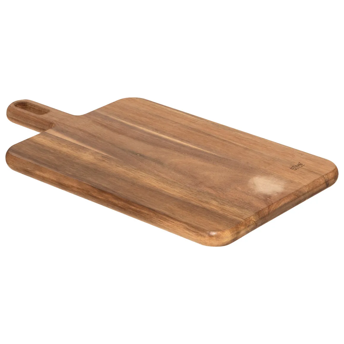 Tabla de cortar marrón de madera de acacia