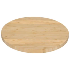 Tabla giratoria beige de bambú 35cm