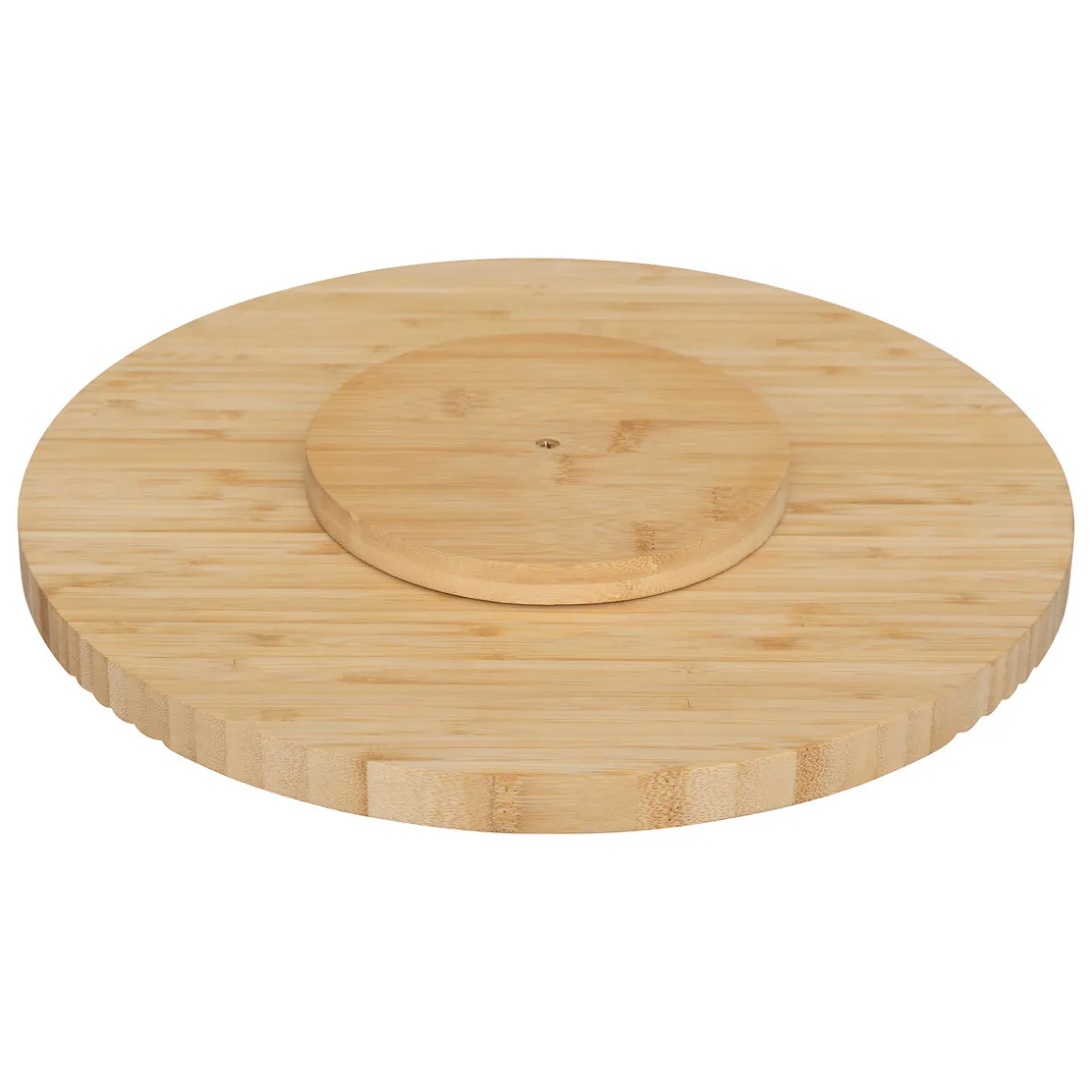 Tabla giratoria beige de bambú 35cm