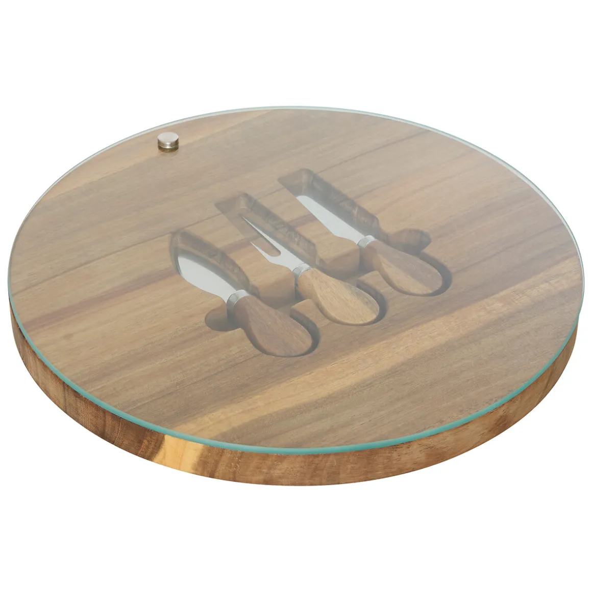 Tabla para quesos con 3 cuchillos 30cm