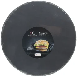 Tabla Redonda De Losa De Roca 28Cm