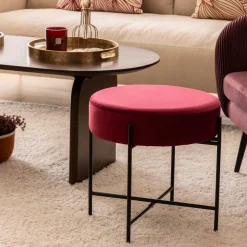 Taburete Arty Violeta De Terciopelo