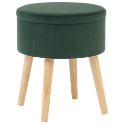 Taburete Con Almacenaje Verde